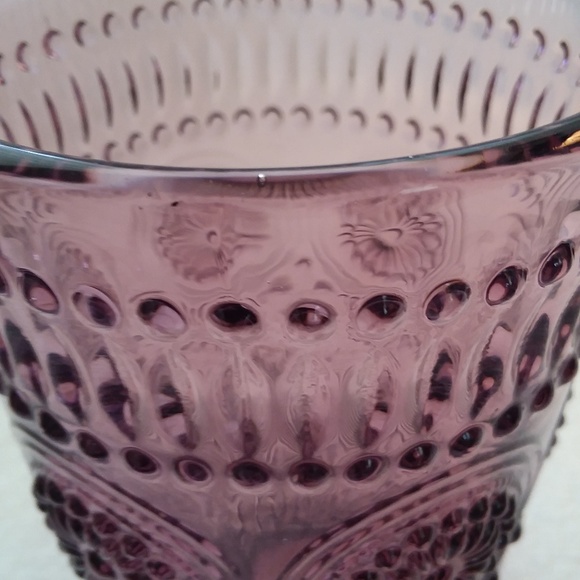 Pioneer Woman Plum Glass Tumbler Adeline 16 Oz - Picture 4 of 6